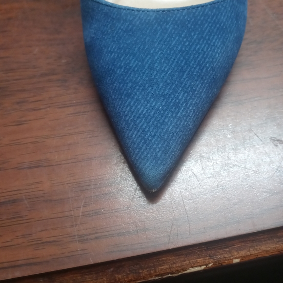 Diane von Furstenberg, Blue high heels, size 8B - Picture 4 of 9